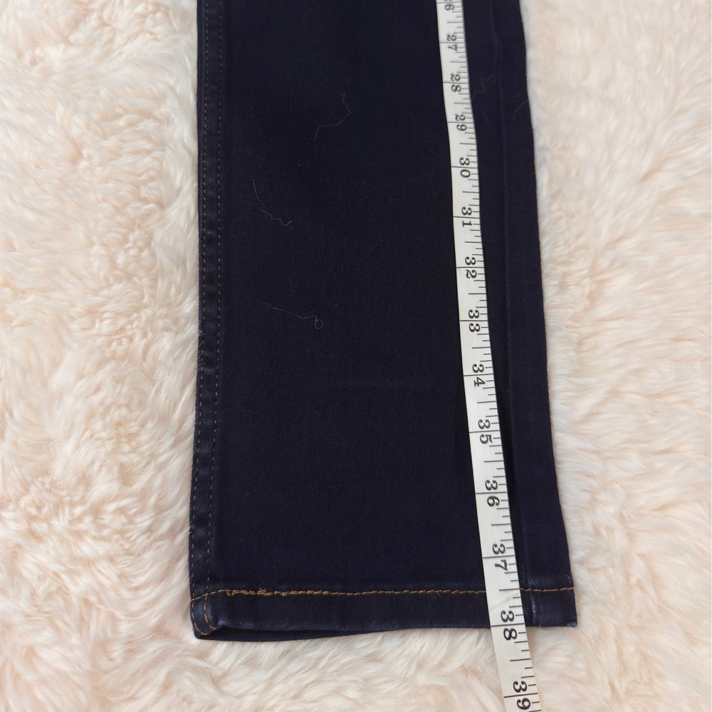 Levis 524 Skinny Jeans Womens 7 Dark Indigo Blue Low Rise Denim Pants - Picture 7 of 8
